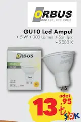 ORBUS GU10 LED AMPUL ORBUS GU10 LED AMPUL